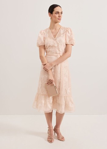 Phase Eight Chrissie Wrap Dress Pink Canada | AMRXVG-918